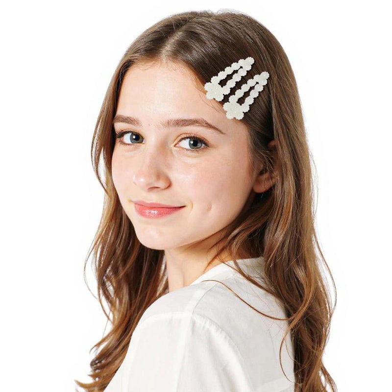 Ymapinc 8 PCS White Pearl Hair Pins for Women - Pearl Hair Clip Accessories, Cute Hairpins, Barrette Styling for Dating Daily Wear for Brides Bridesmaids - Image 3
